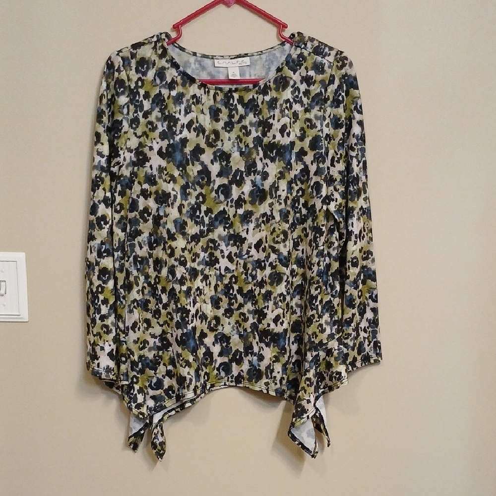Chic Long Sleeve Patterned Top